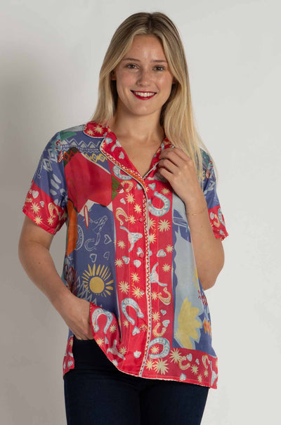 Johnny Was - Keliah Shirt in Liberty Scarf Print
