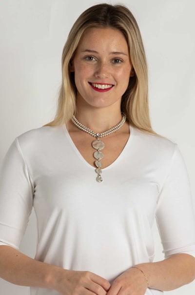 Pewter - Kitrina Necklace