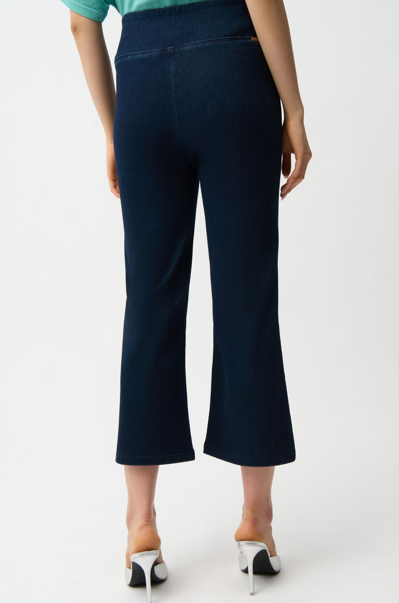 Joseph Ribkoff - Knit Denim Cropped Flare Pant