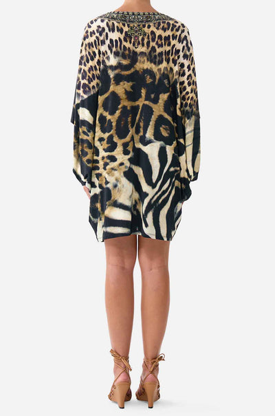 Camilla - Leotigra Land Bat Sleeve Dress
