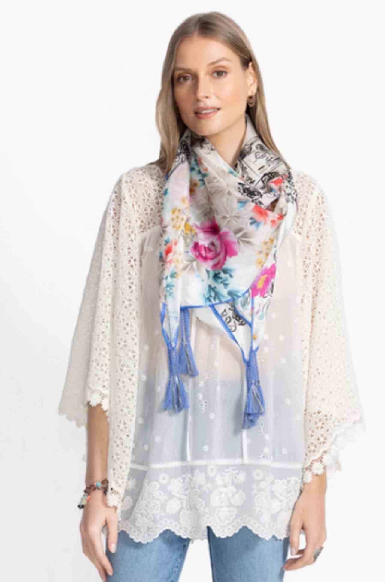 Johnny Was - Silk Scarf in Laville Scarf Print