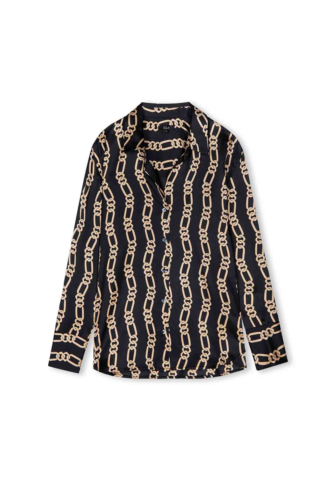 Rails - Ledger Shirt in Black Gold Link