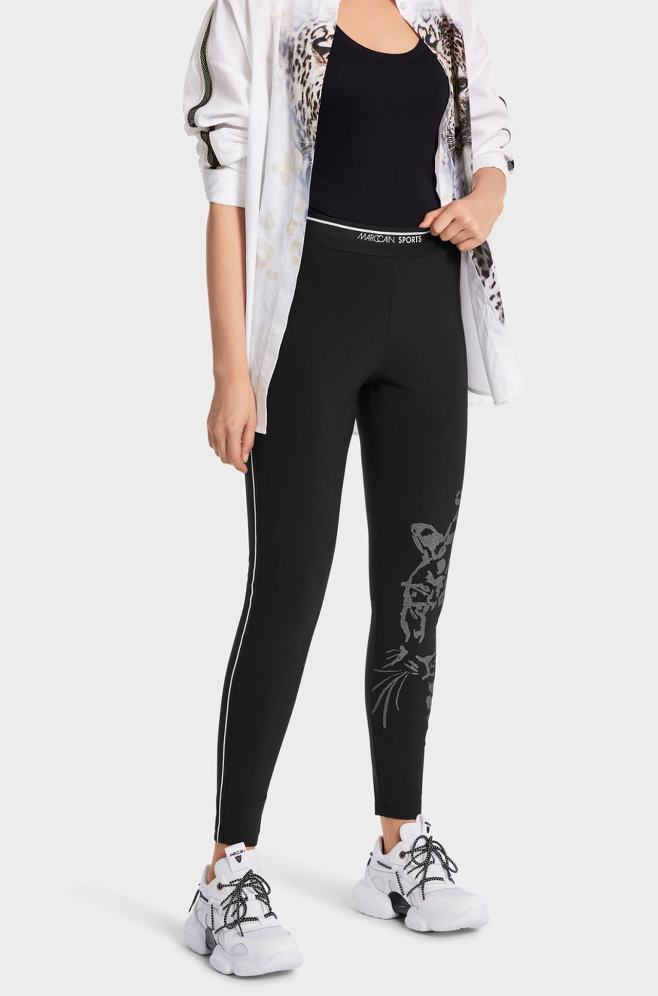 Marc Cain - Leggings with Leo Print