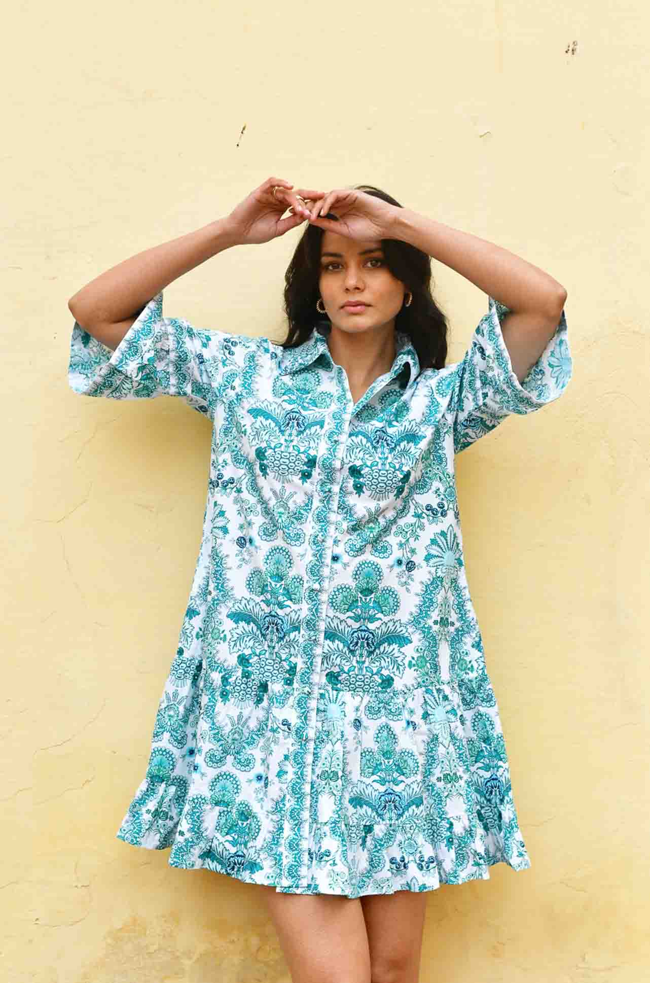 Azure and Indigo - Leilani Shirt Dress