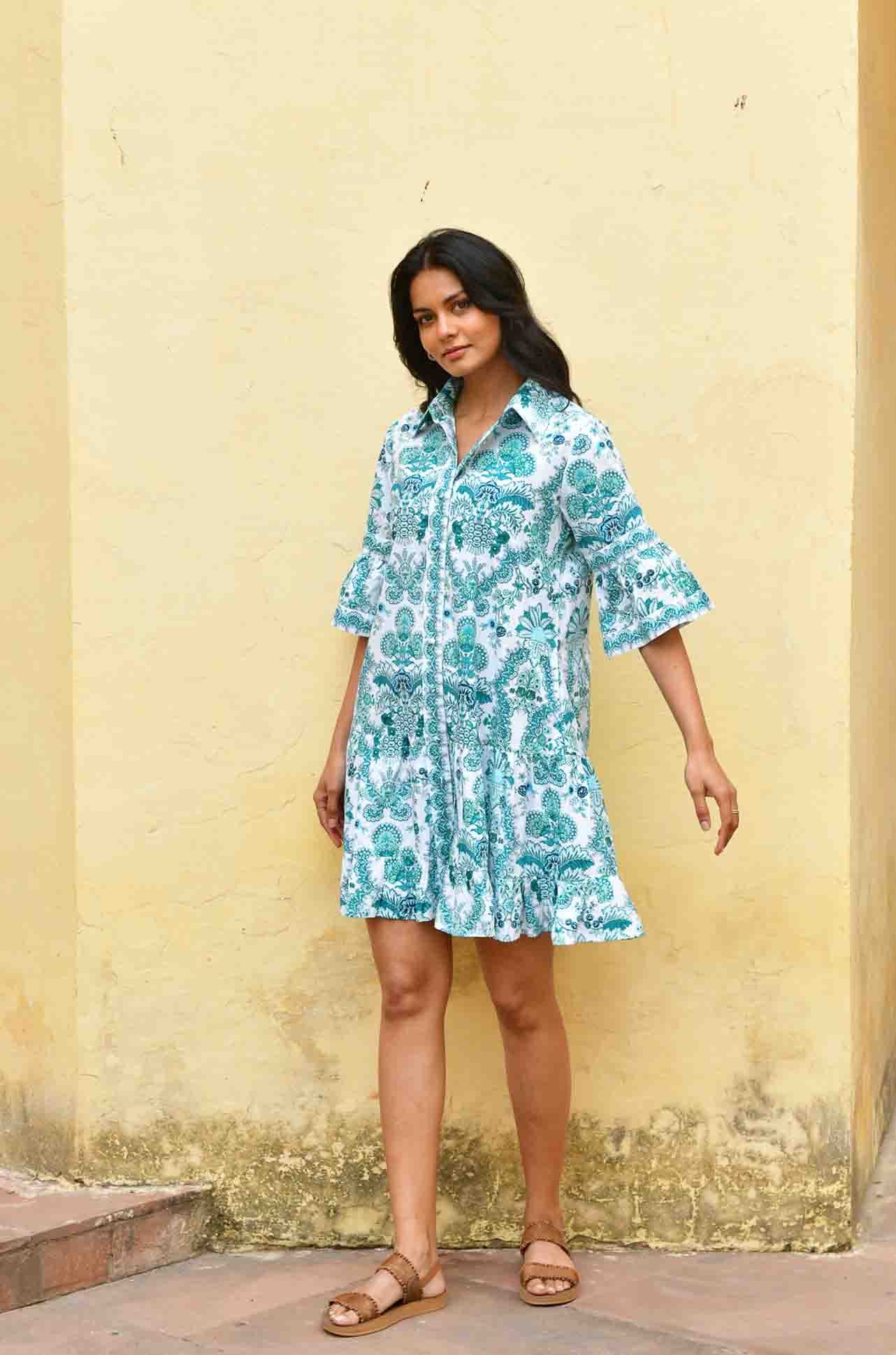 Azure and Indigo - Leilani Shirt Dress