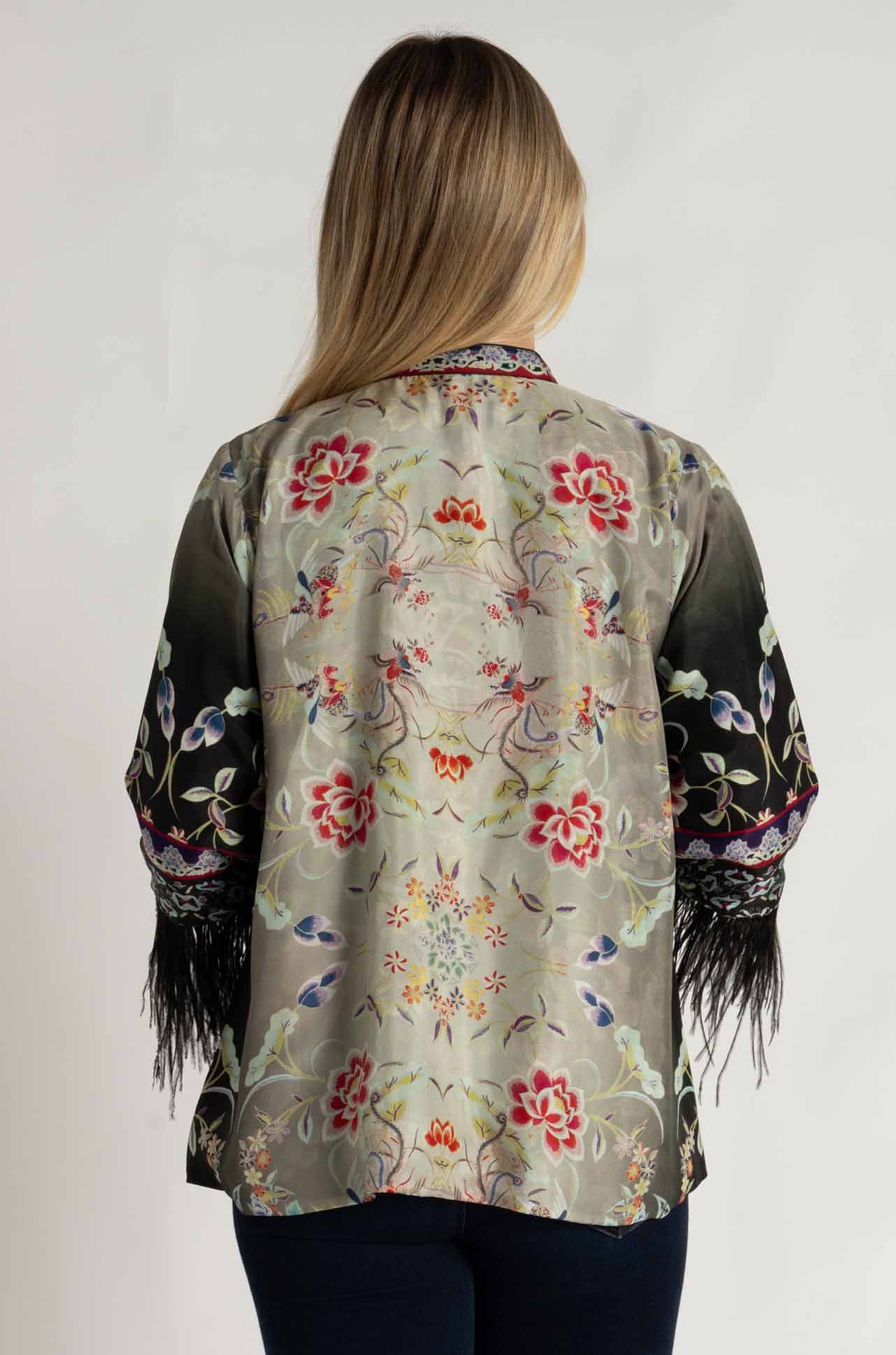 Johnny Was - Lewella Feather Trim Kimono