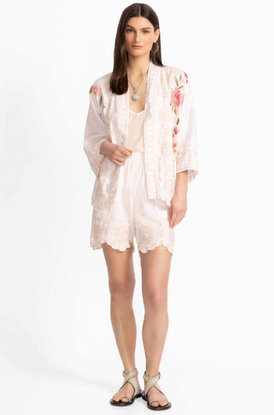 Johnny Was - Linen Cropped Kimono in Della