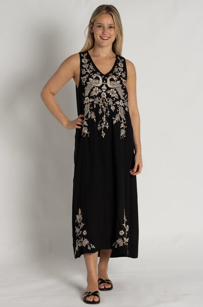 Johnny Was - Linen Tank Dress in Kamala Print