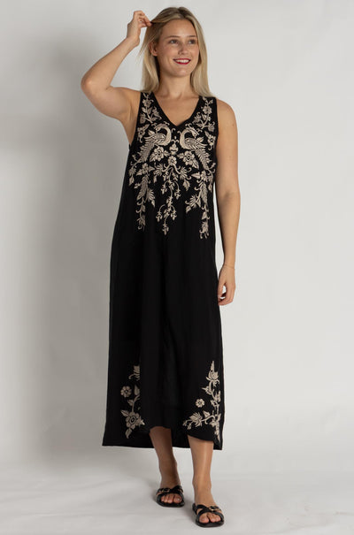 Johnny Was - Linen Tank Dress in Kamala Print