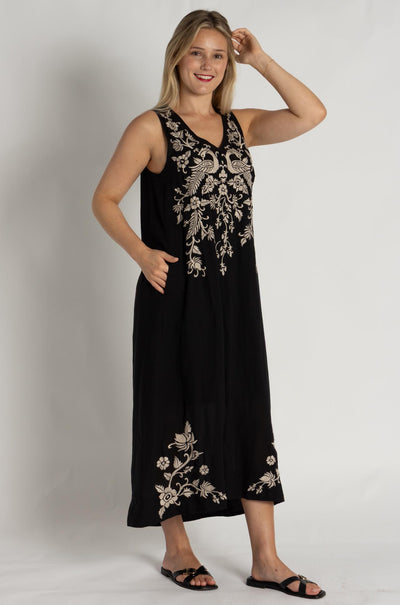 Johnny Was - Linen Tank Dress in Kamala Print