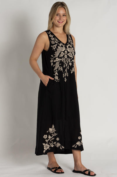Johnny Was - Linen Tank Dress in Kamala Print