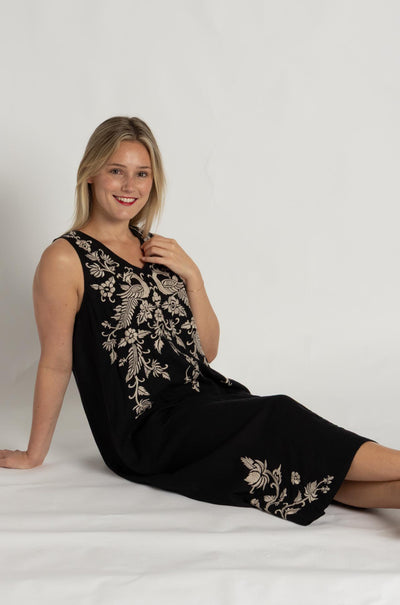 Johnny Was - Linen Tank Dress in Kamala Print