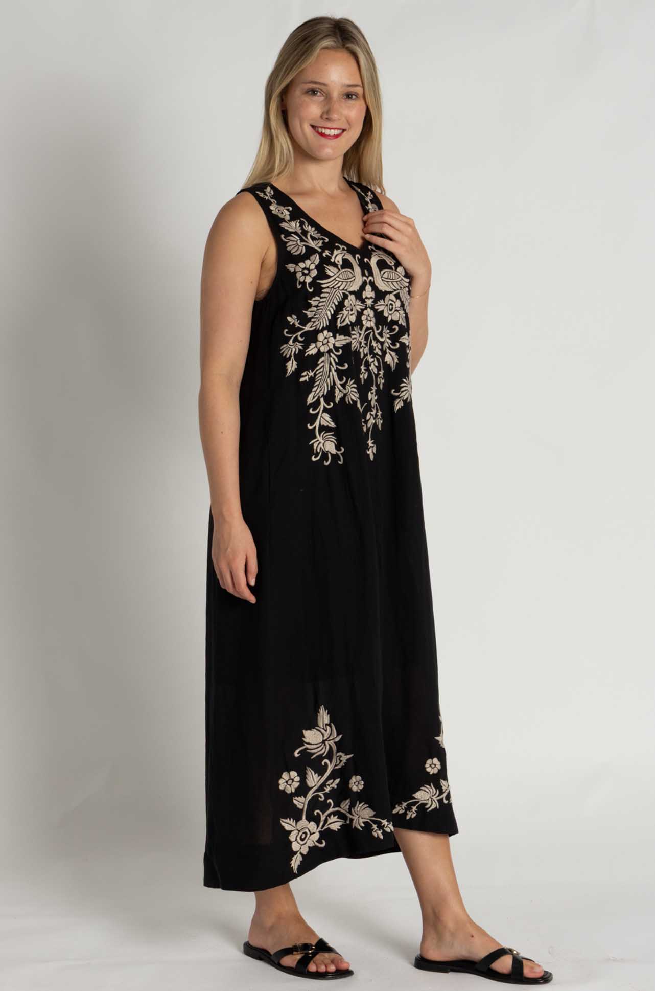 Johnny Was - Linen Tank Dress in Kamala Print