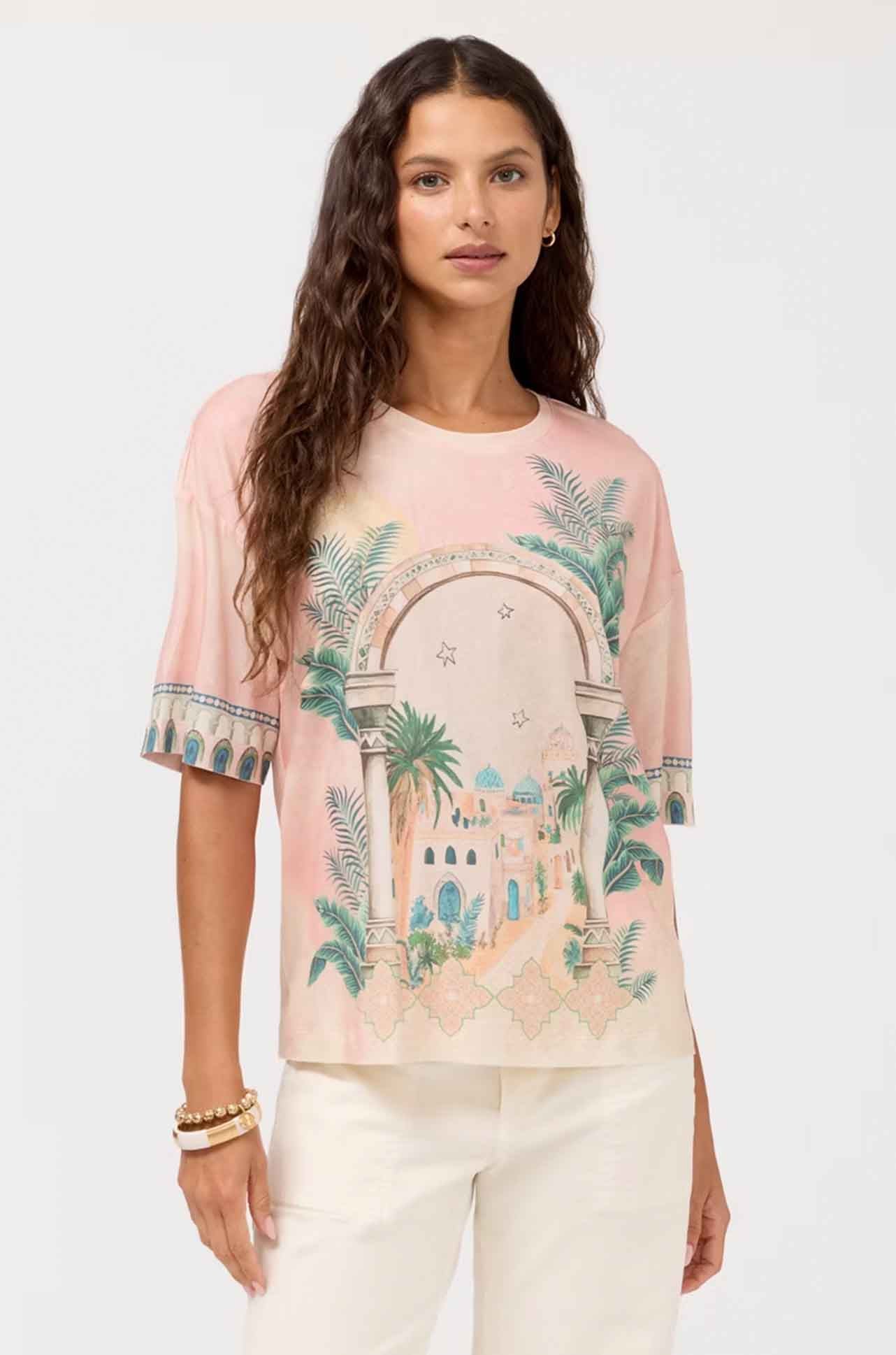 Johnny Was - Marnie Oversized Tee in Sirena