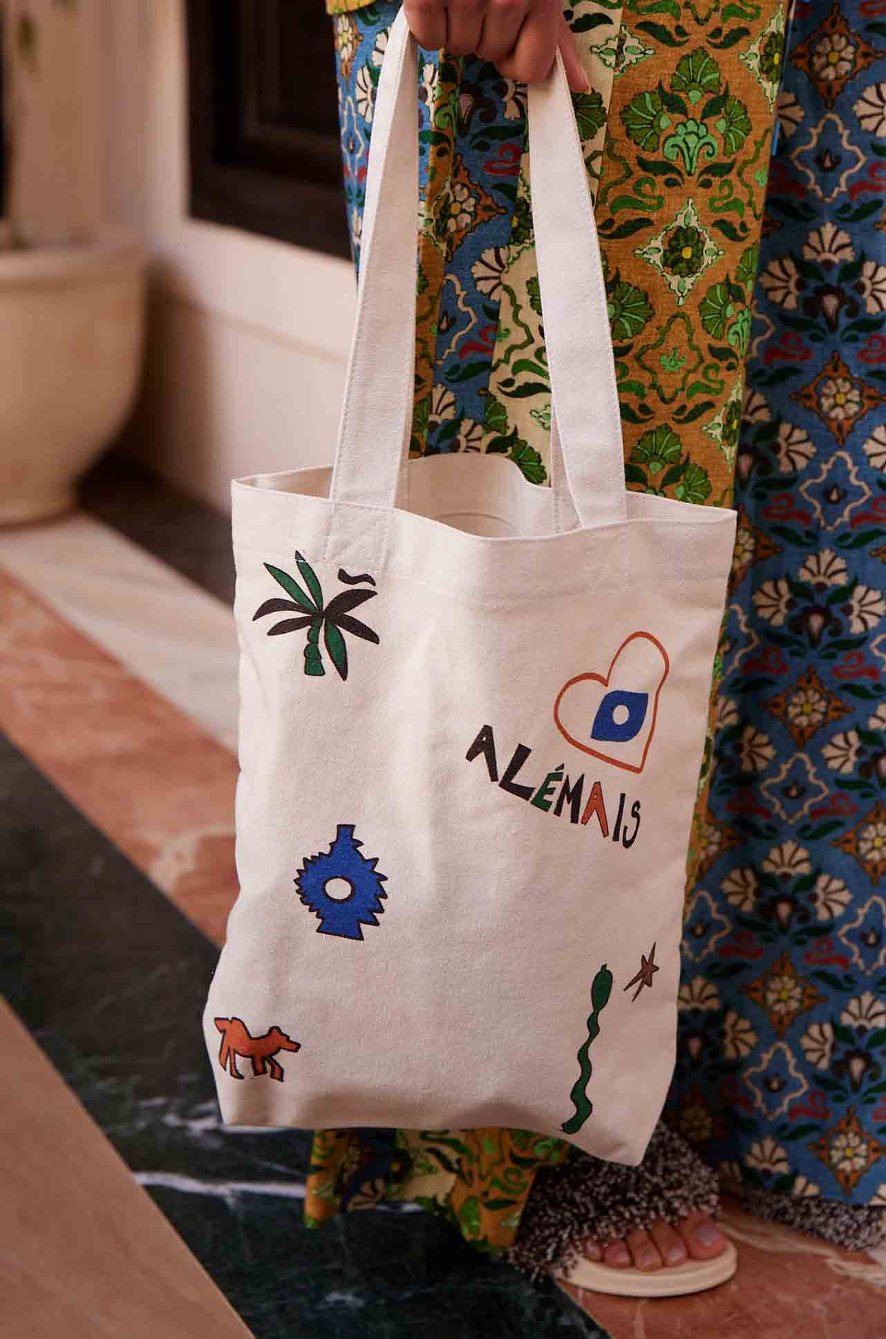 Alèmais - Maroc Ivory Library Tote