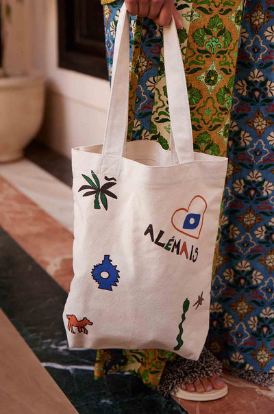 Alèmais - Maroc Ivory Library Tote