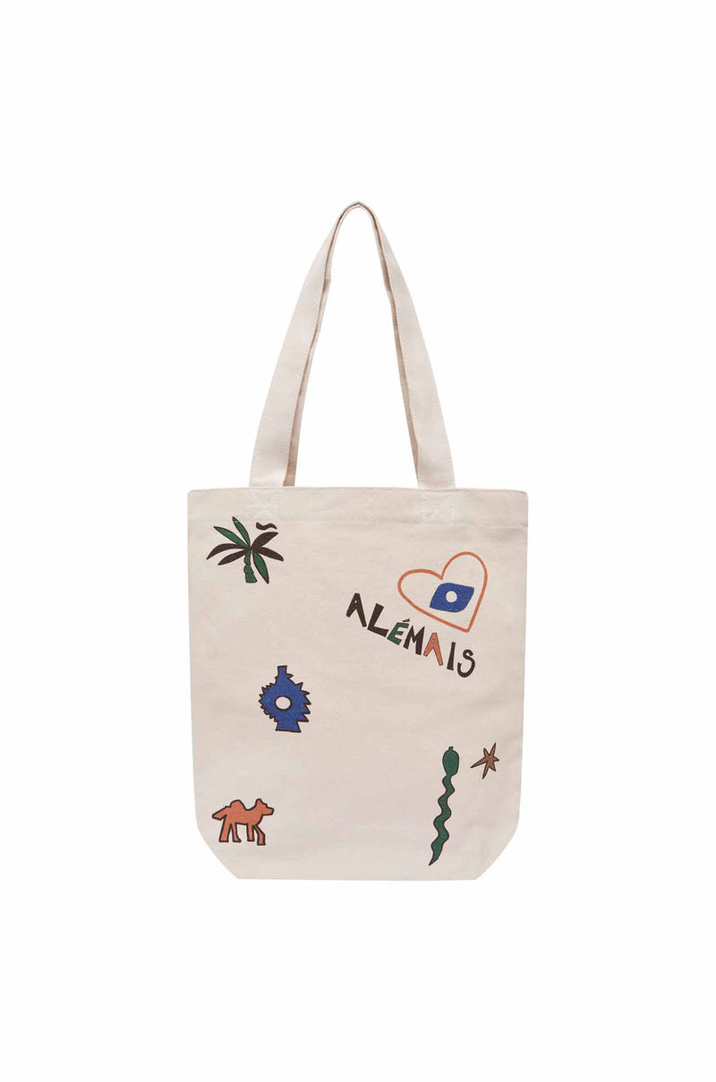 Alèmais - Maroc Ivory Library Tote