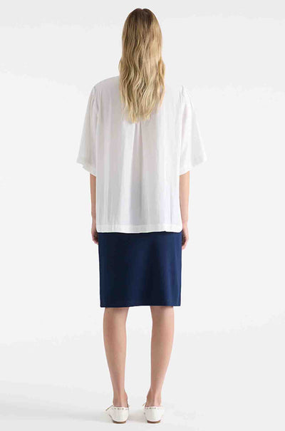 Mela Purdie - Mid Double Skirt in Denim