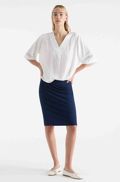 Mela Purdie - Mid Double Skirt in Denim
