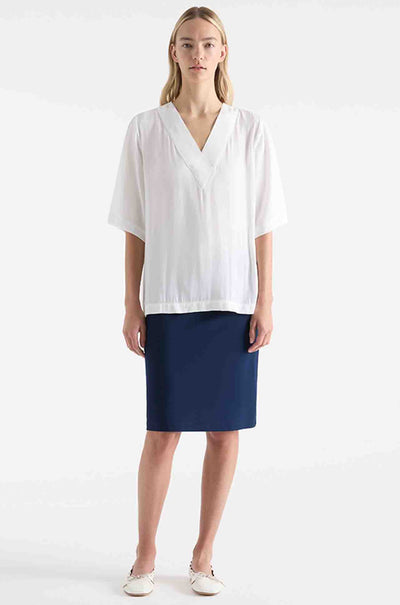 Mela Purdie - Mid Double Skirt in Denim