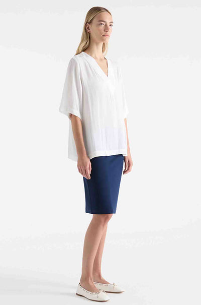 Mela Purdie - Mid Double Skirt in Denim