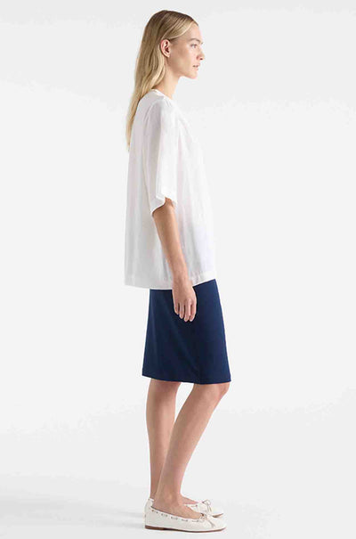 Mela Purdie - Mid Double Skirt in Denim