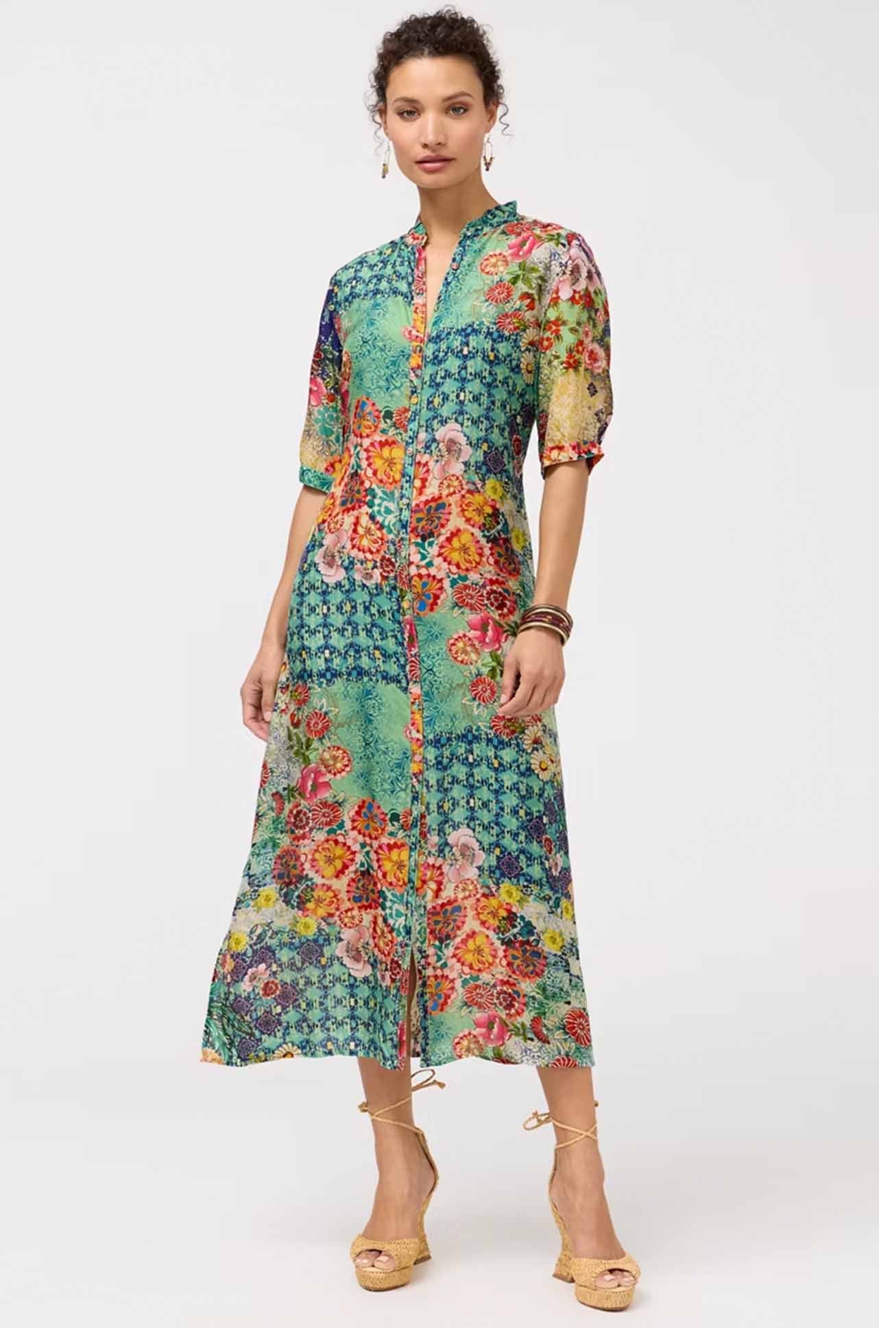 Johnny Was - Midaxi Shirt Dress in Carlina