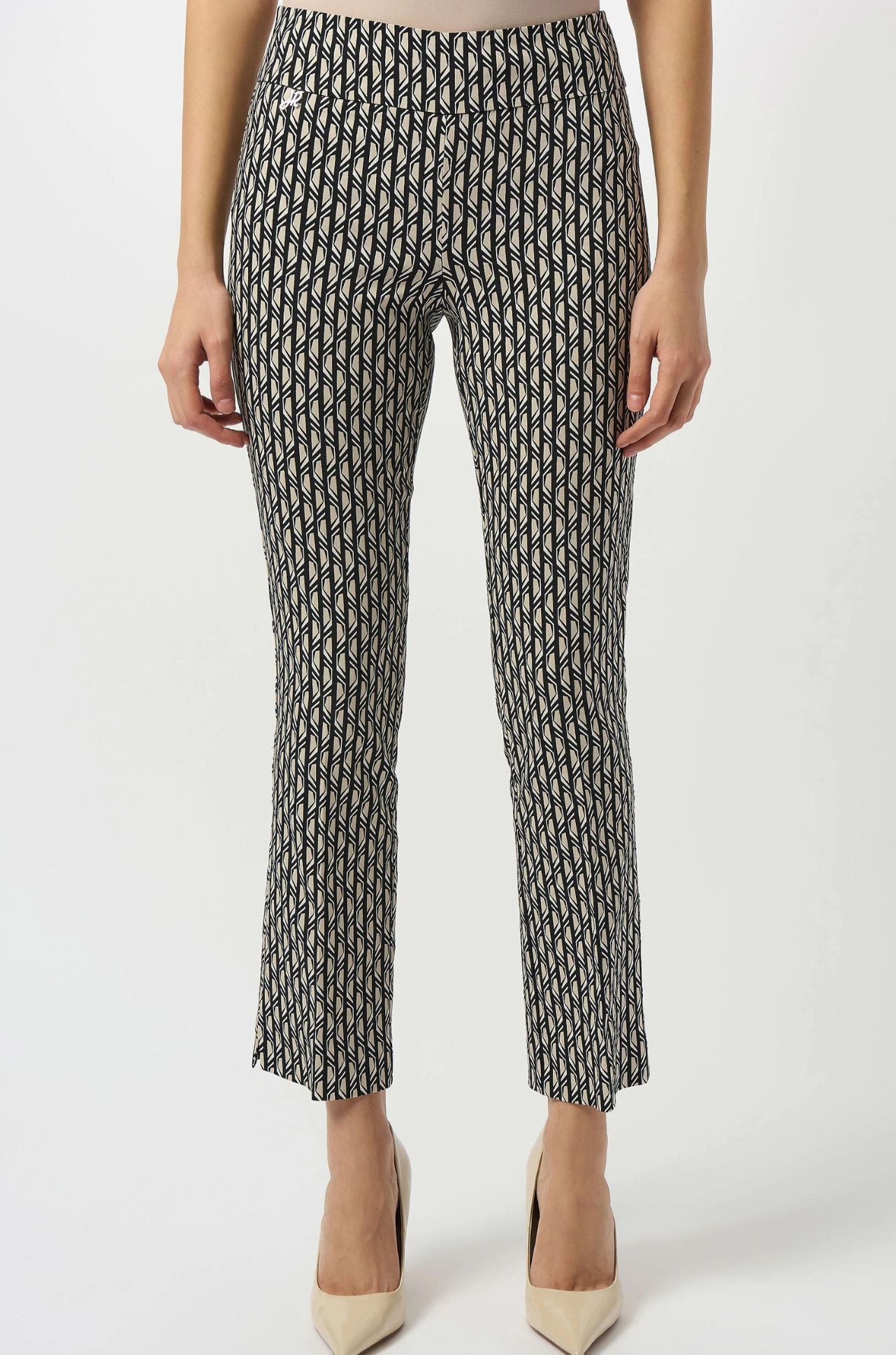 Joseph Ribkoff - Millennium Print Straight Leg Pull On Pants