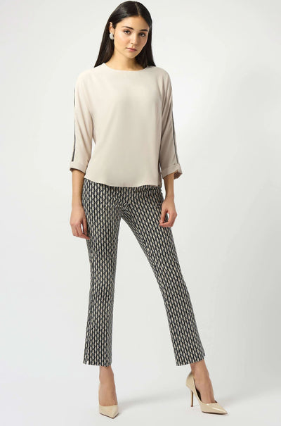 Joseph Ribkoff - Millennium Print Straight Leg Pull On Pants