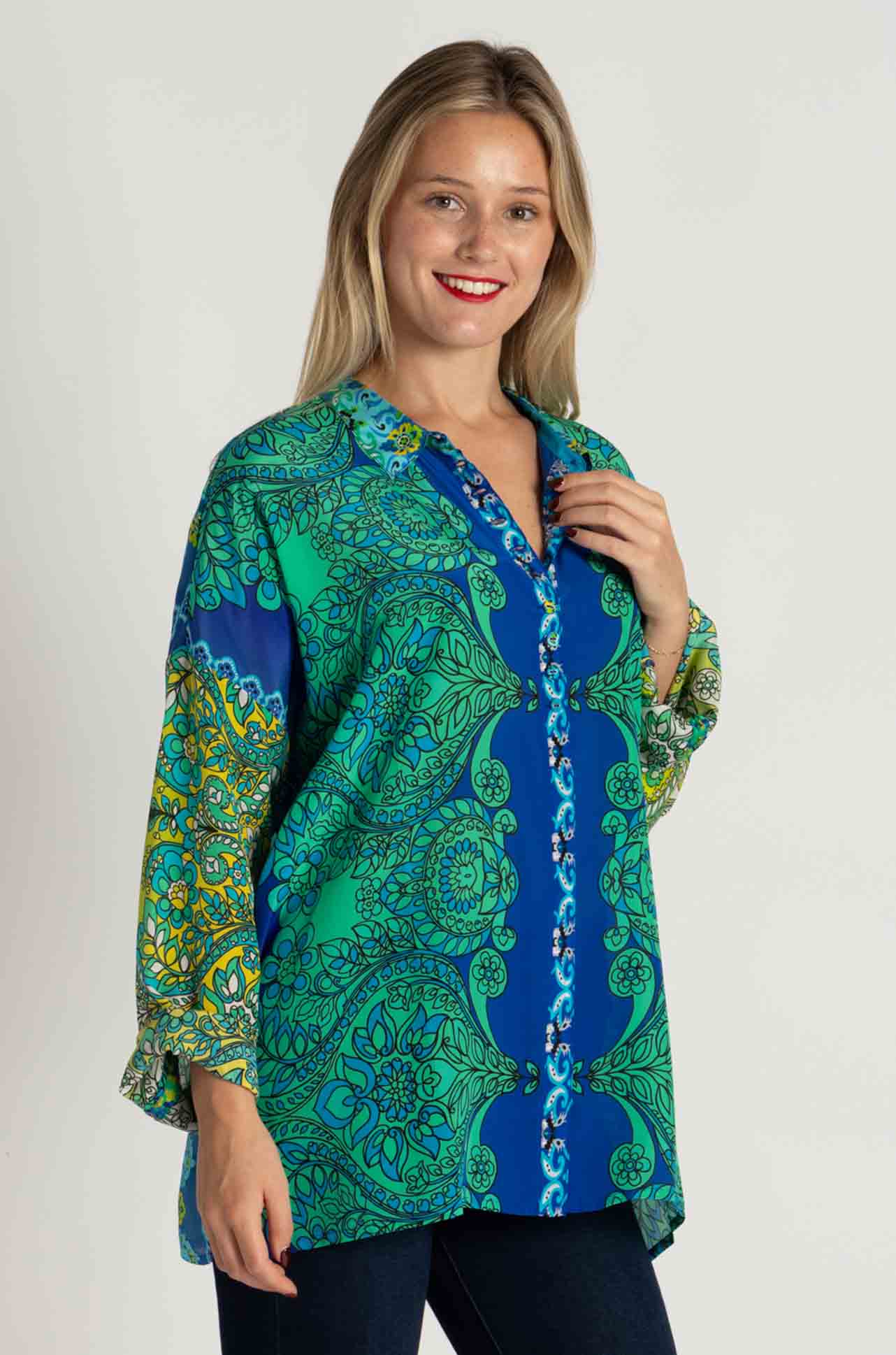 Johnny Was - Mingle Blouse in Diomedes