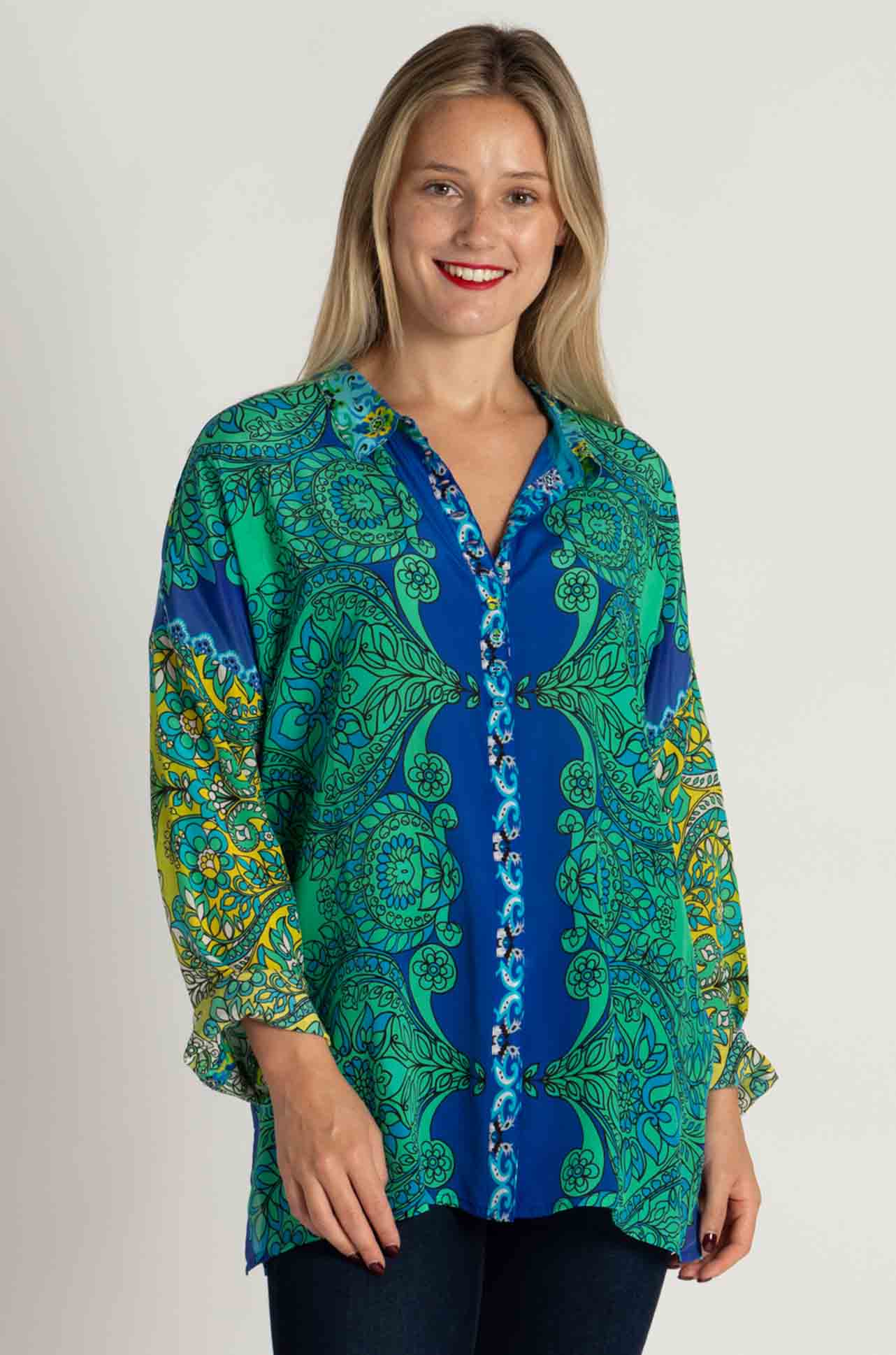 Johnny Was - Mingle Blouse in Diomedes