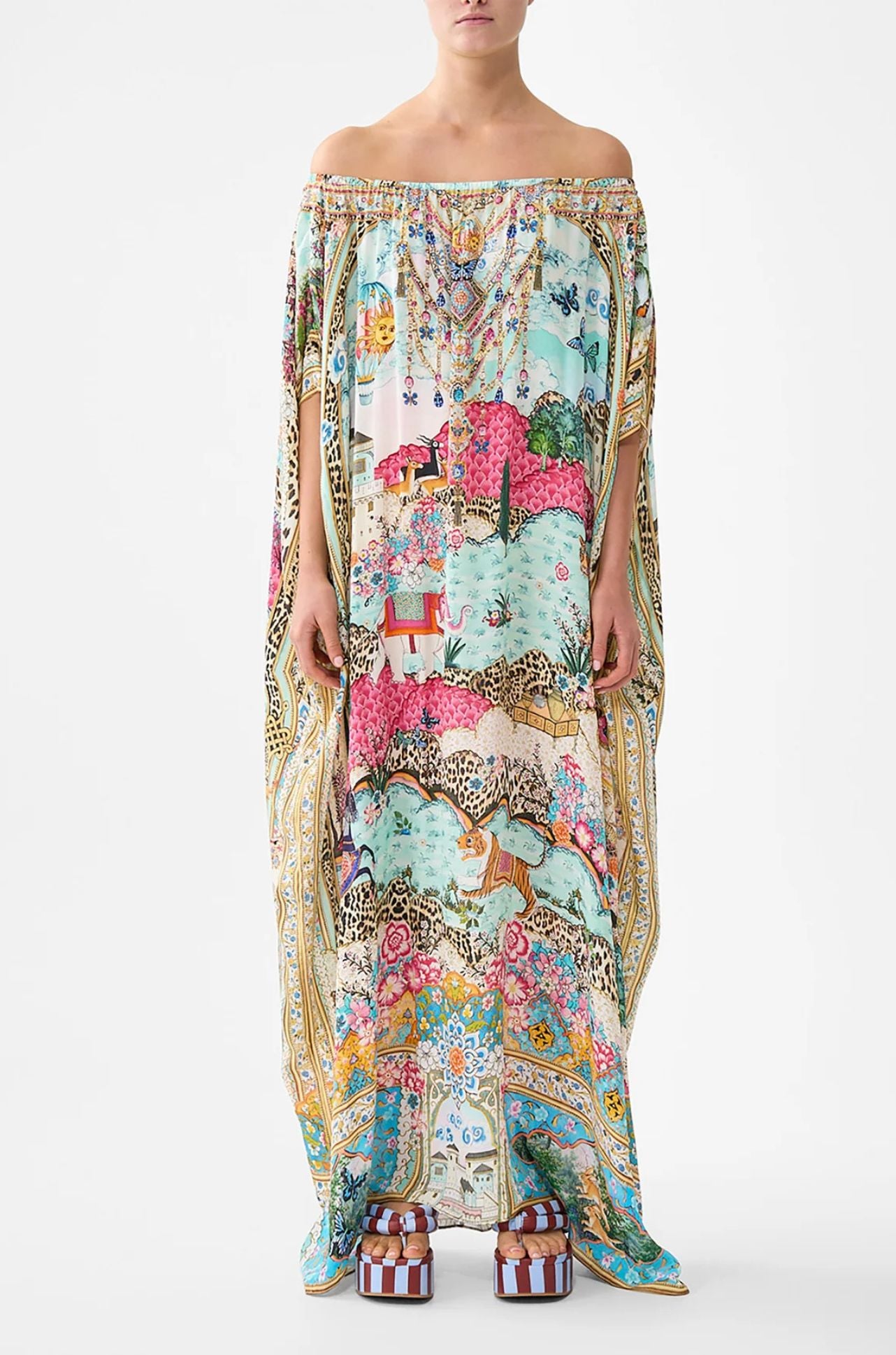 Camilla - Miniature Moments Off Shoulder Kaftan