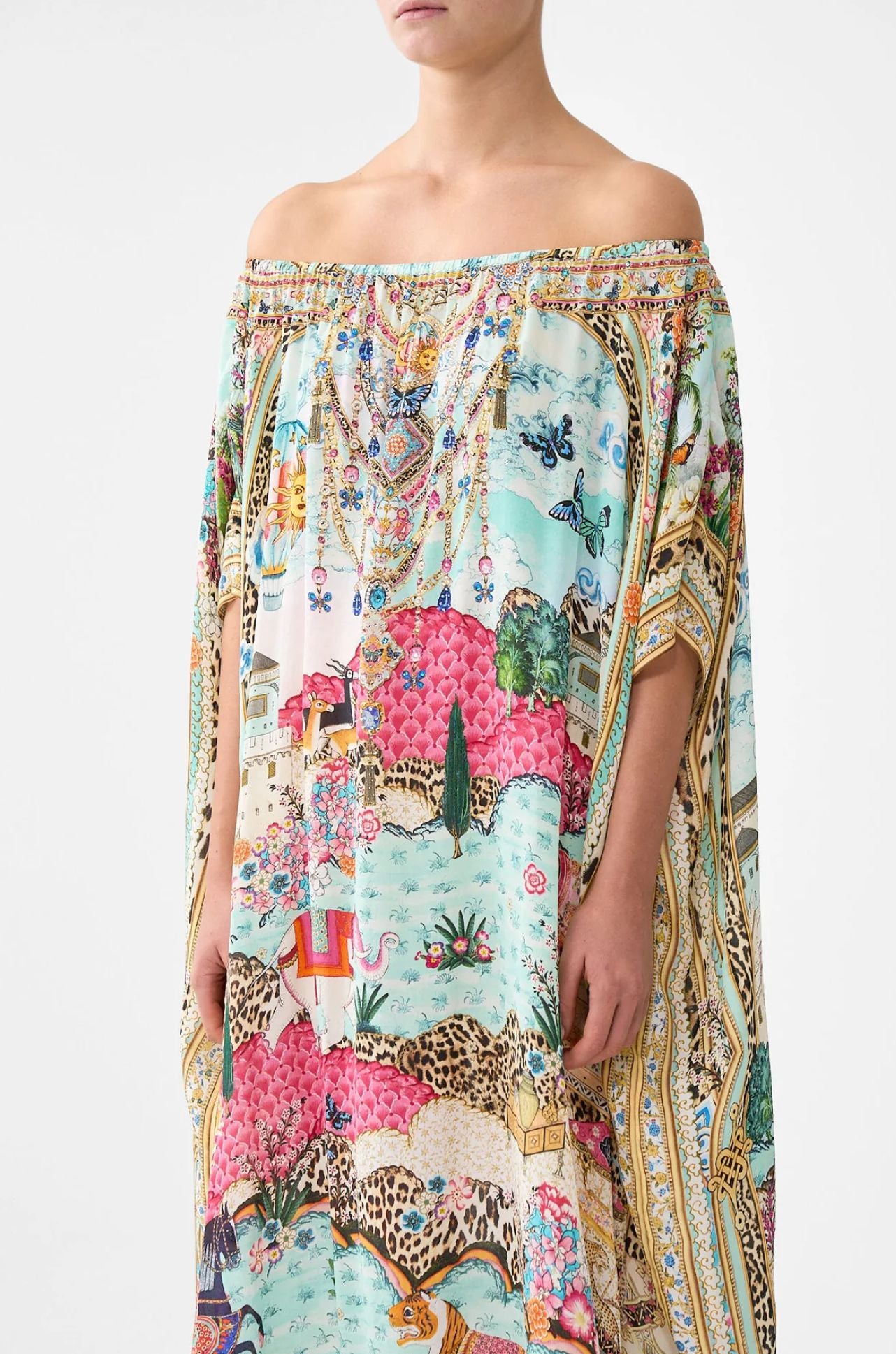 Camilla - Miniature Moments Off Shoulder Kaftan