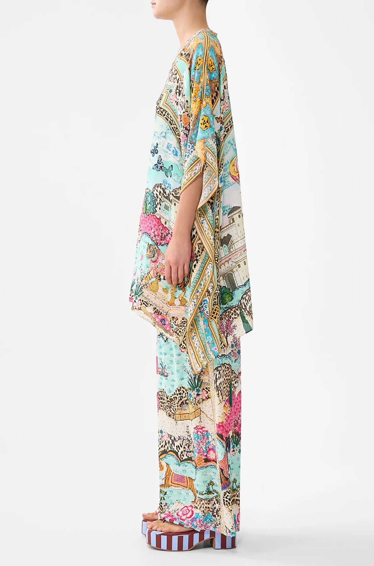Camilla - Miniature Moments Short Lace Up Kaftan