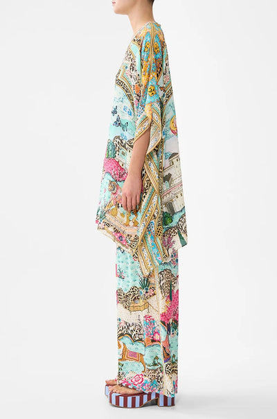 Camilla - Miniature Moments Short Lace Up Kaftan