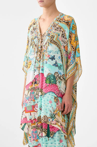 Camilla - Miniature Moments Short Lace Up Kaftan