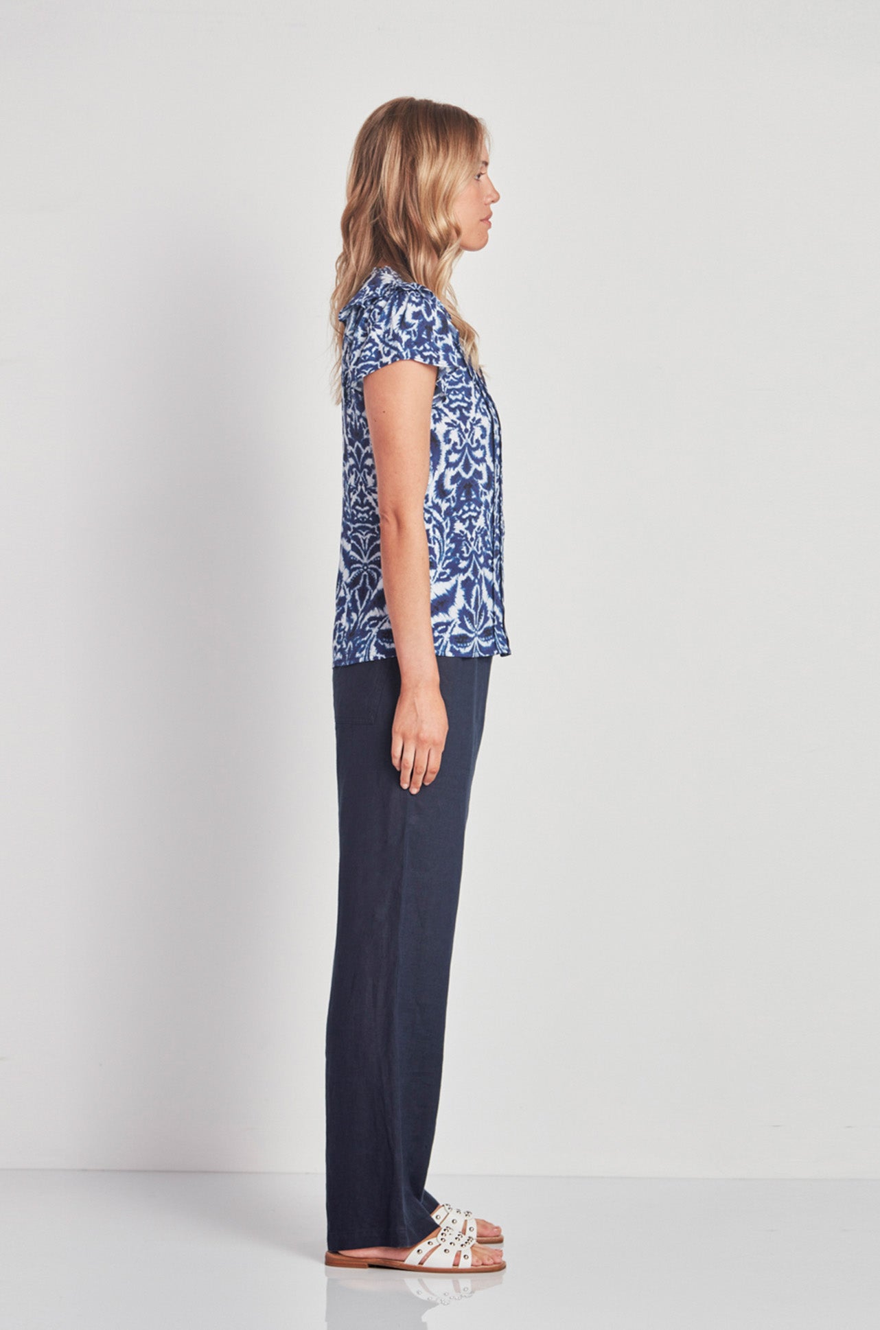 Verge - Monarch Top in Blue