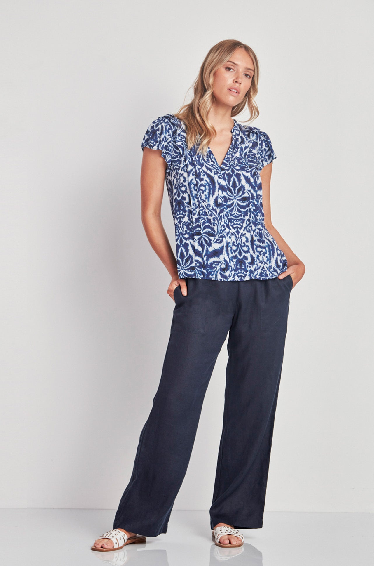 Verge - Monarch Top in Blue