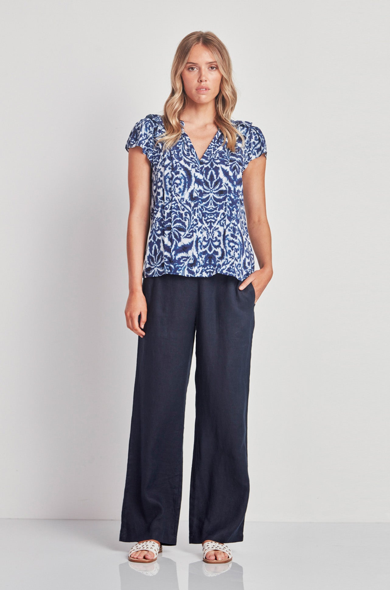 Verge - Monarch Top in Blue