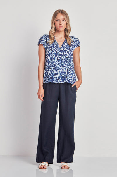 Verge - Monarch Top in Blue