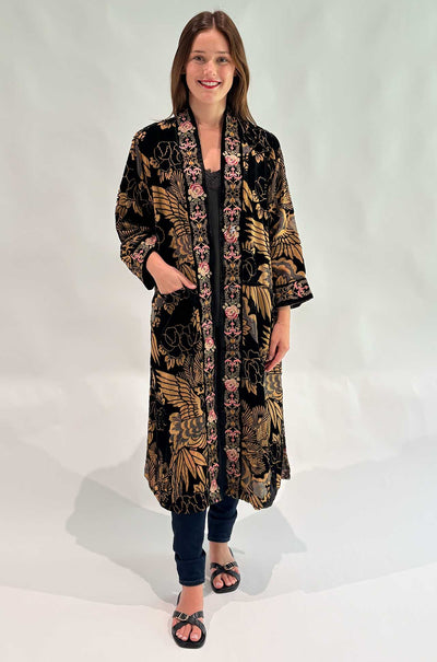 Johnny Was - Myriam Reversible Kimono in Lyla Burnout Lowri