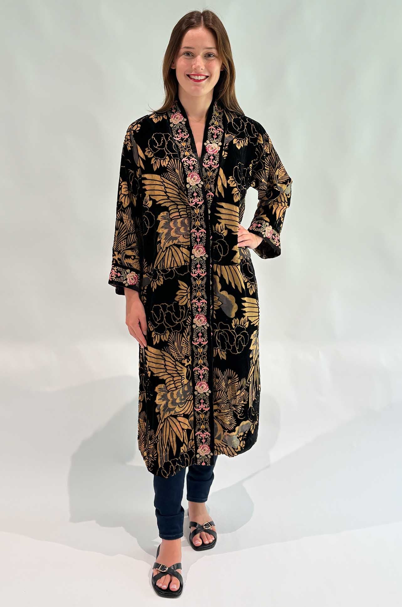 Johnny Was - Myriam Reversible Kimono in Lyla Burnout Lowri