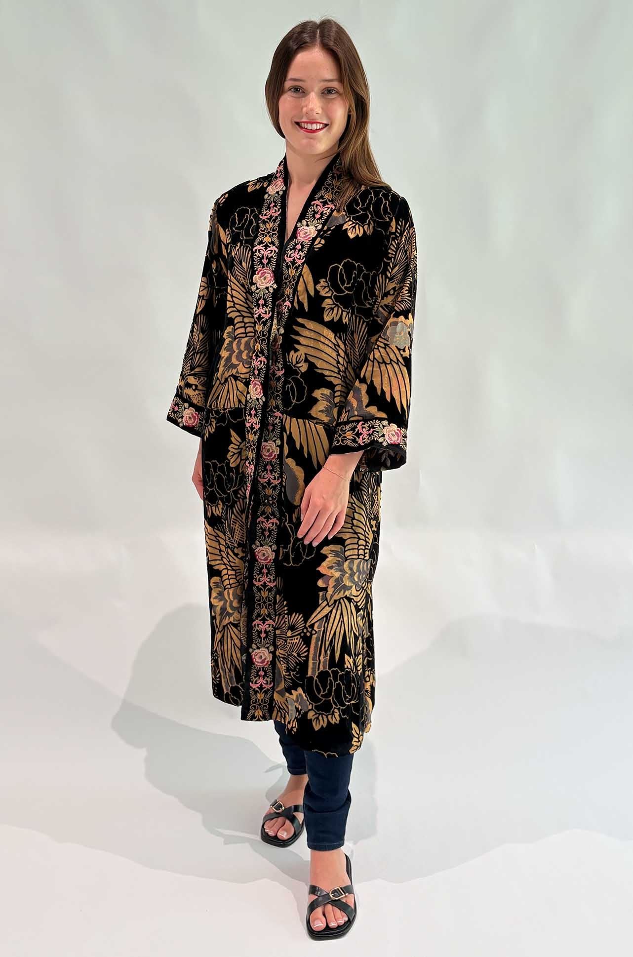 Johnny Was - Myriam Reversible Kimono in Lyla Burnout Lowri