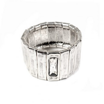 Pewter - Wide Bracelet