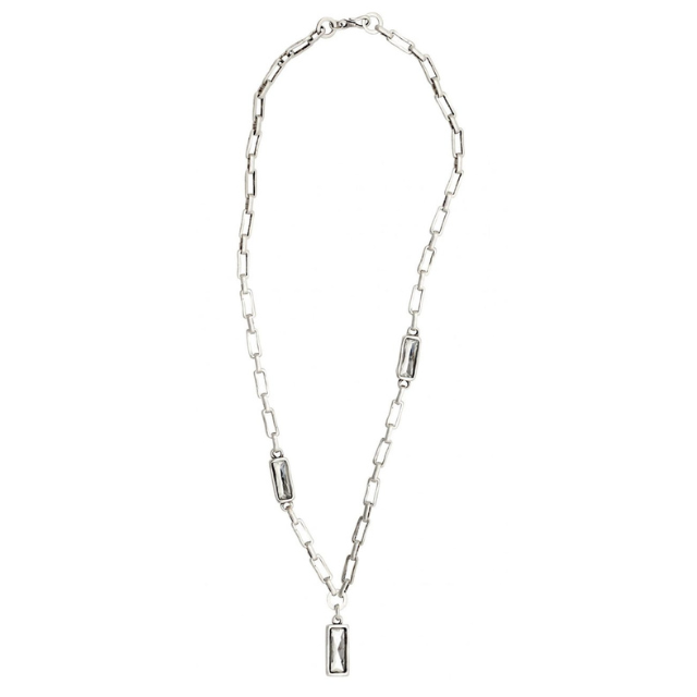 Pewter - Oblong Necklace
