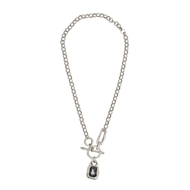 Pewter - Tulum T-Lock Necklace