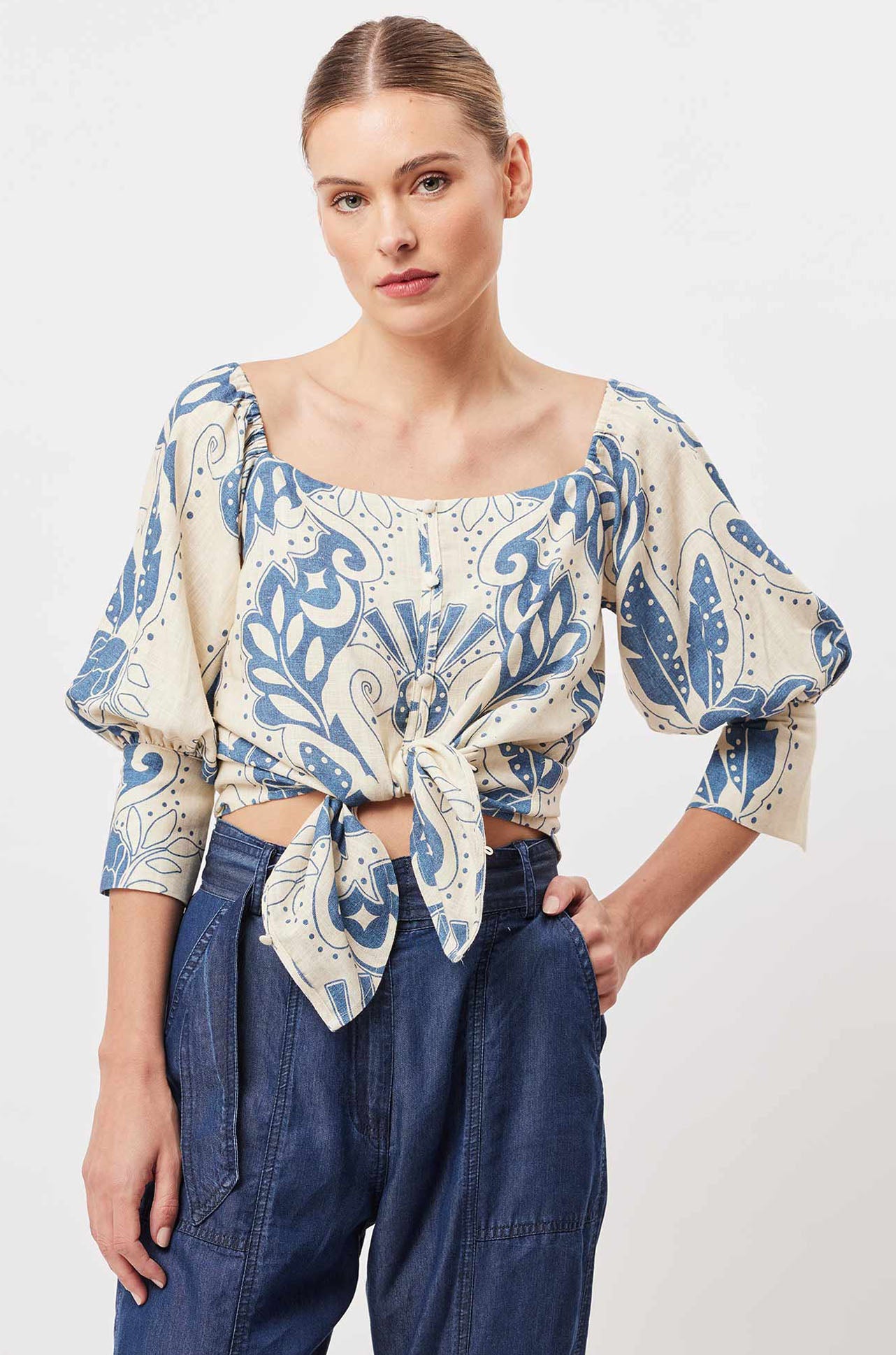 Once Was - Templo Off The Shoulder Top