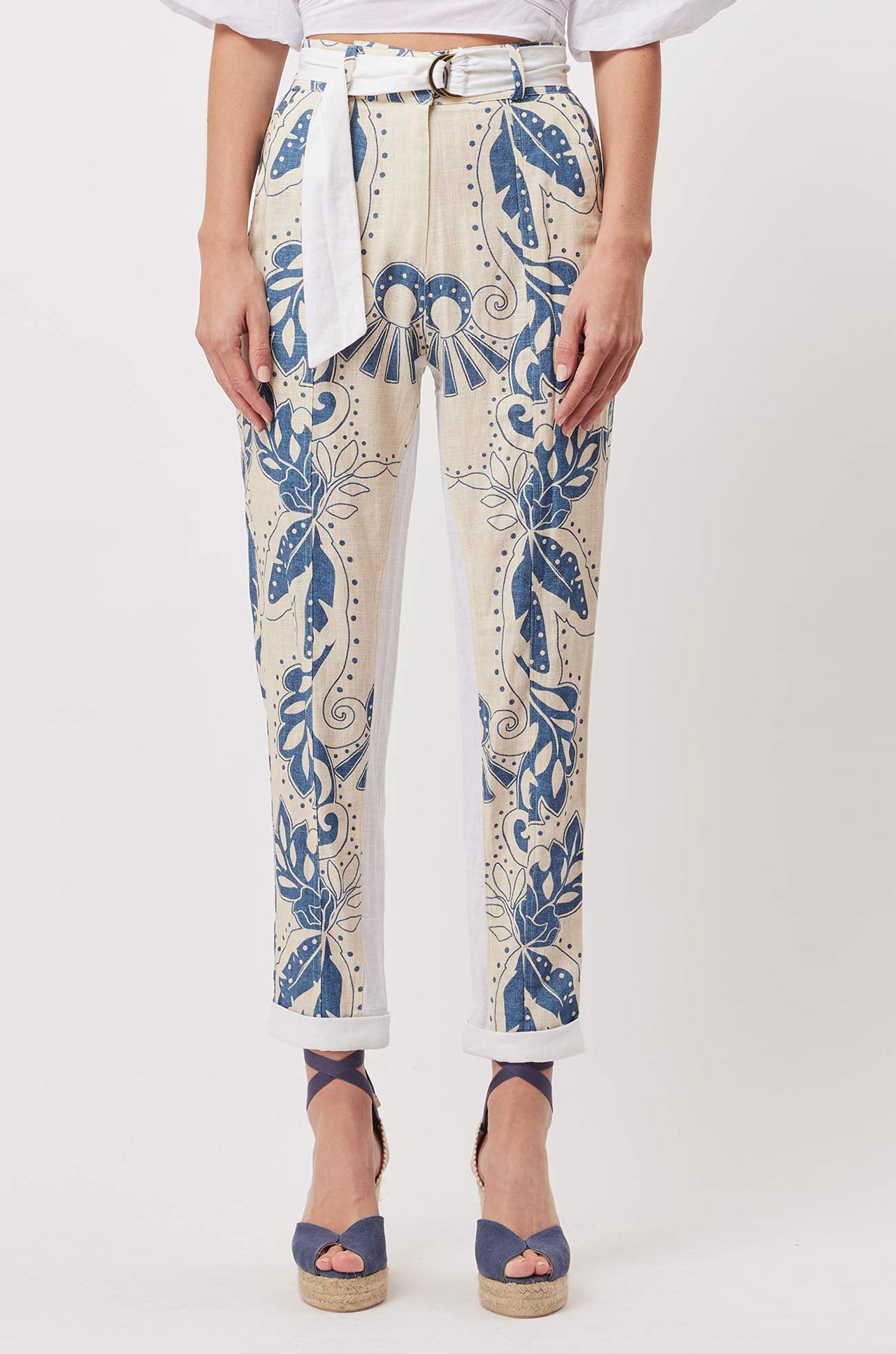 Once Was - Transit Pant in Del Sol Azure