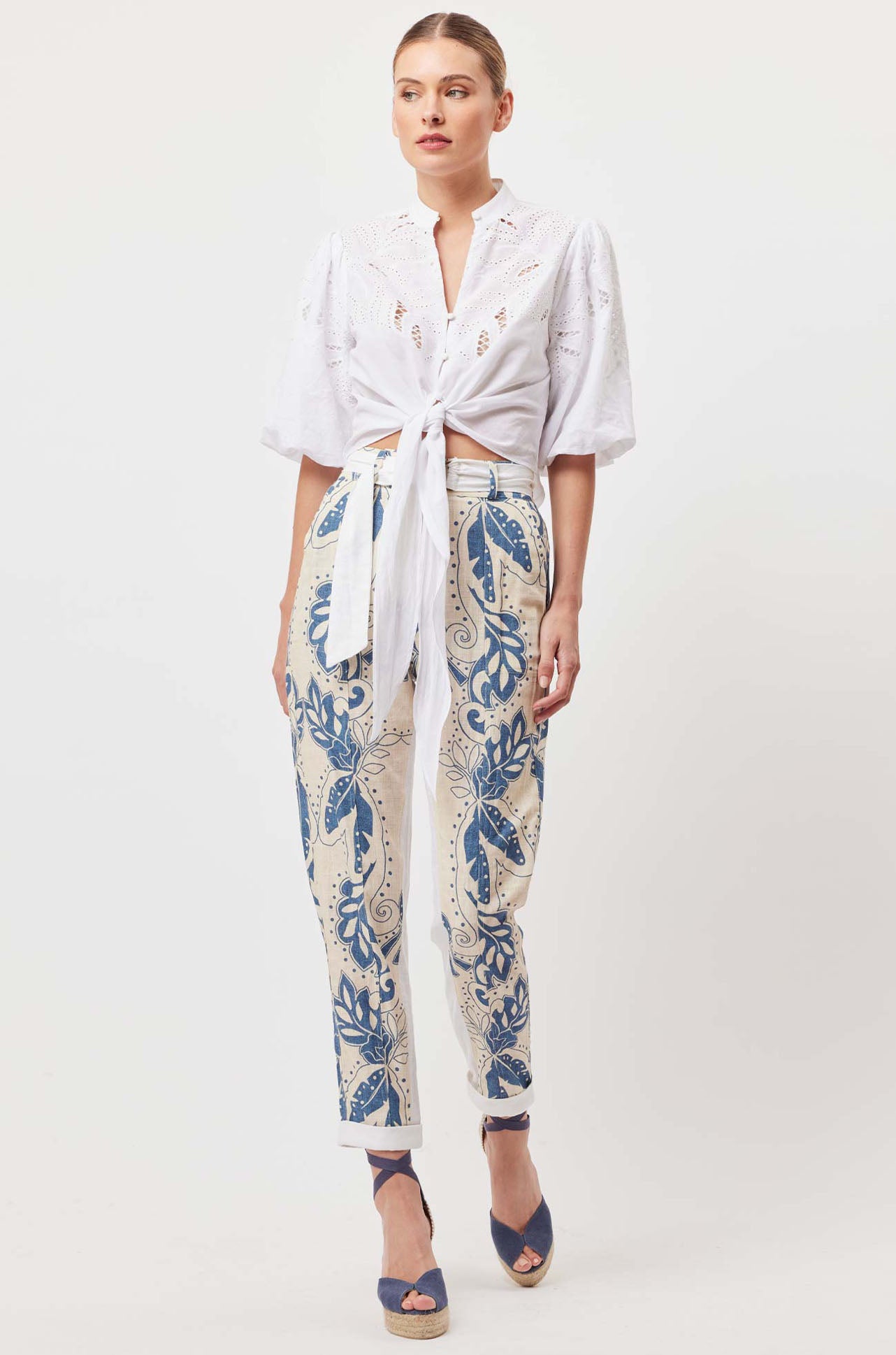 Once Was - Transit Pant in Del Sol Azure