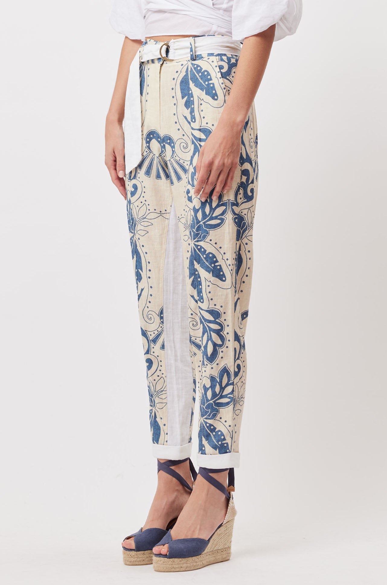 Once Was - Transit Pant in Del Sol Azure